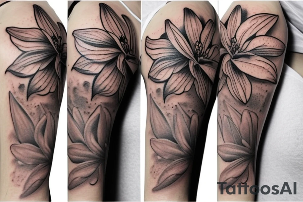 lily flower tattoo idea