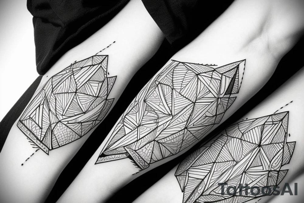Ski, mountain tattoo idea