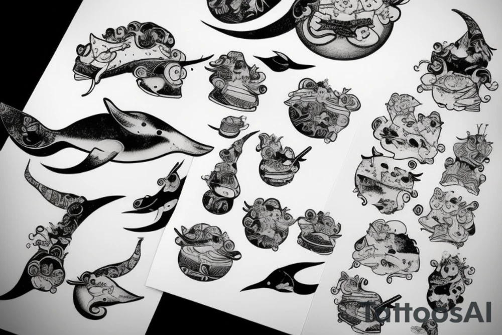 Narwhal tattoo idea