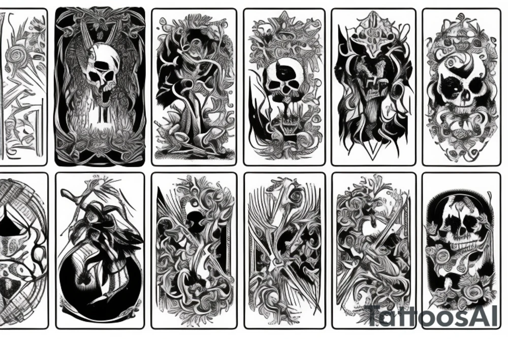 Death Tarot tattoo idea