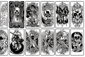Death Tarot tattoo idea