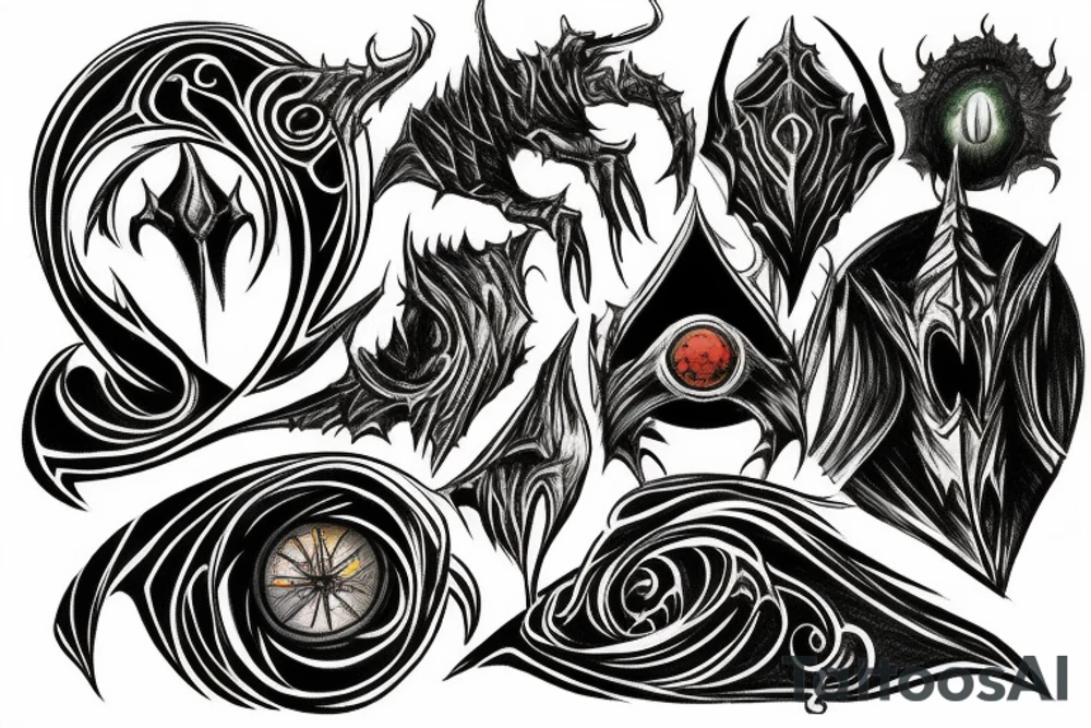 Ring of Sauron tattoo idea