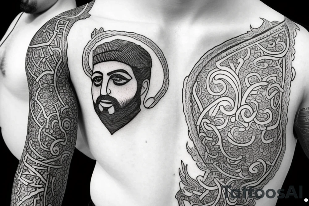 Persian king tattoo idea