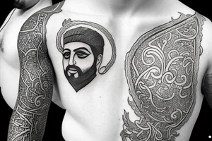 Persian king tattoo idea
