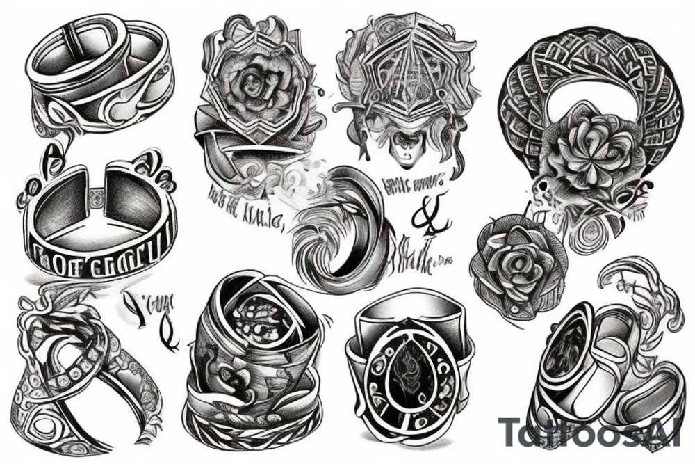 Ring of the rings tattoo idea
