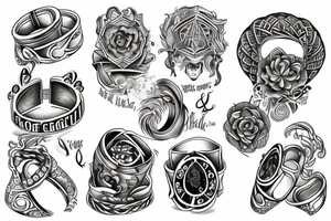 Ring of the rings tattoo idea