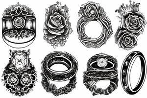 Ring of the rings tattoo idea