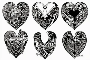 Character from Atomic Heart tattoo idea