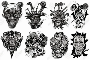 Character from Atomic Heart tattoo idea