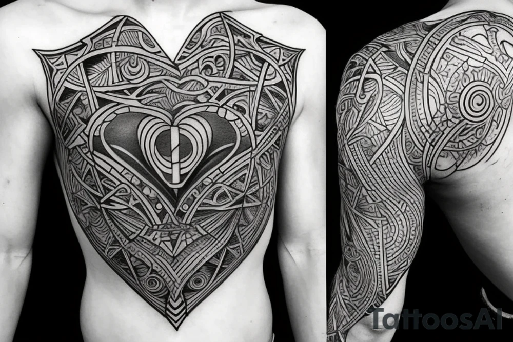 Character from Atomic Heart tattoo idea