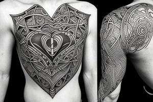 Character from Atomic Heart tattoo idea