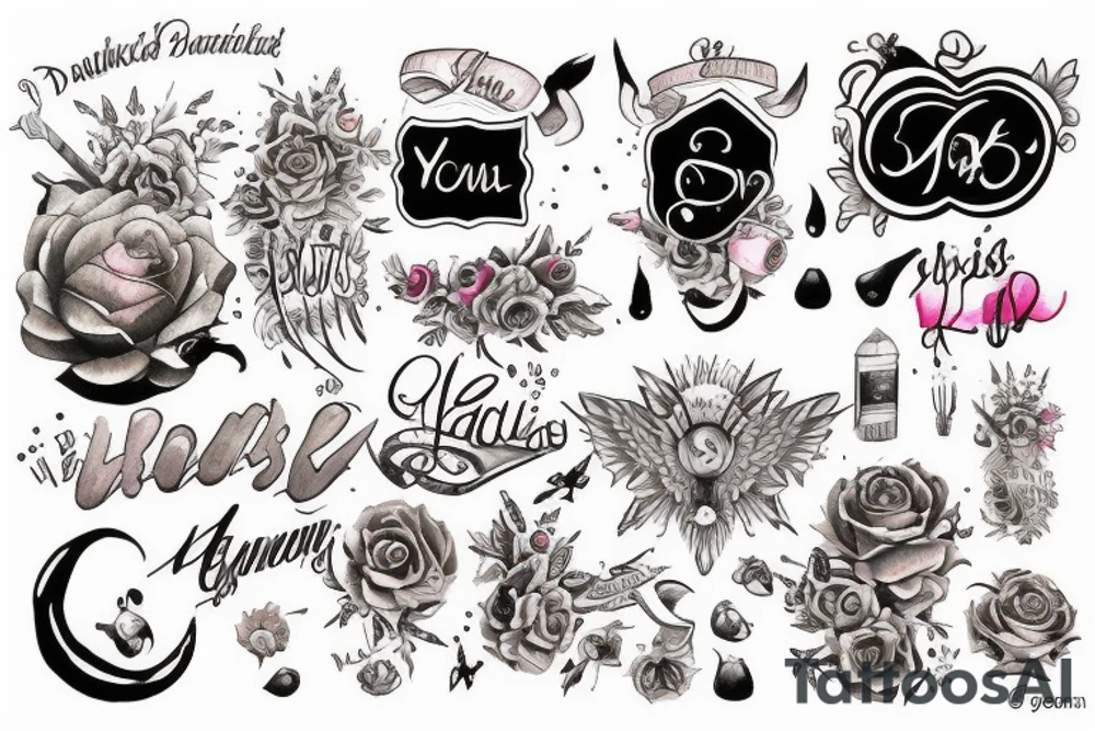 a tatto with my name : yaghoub tattoo idea