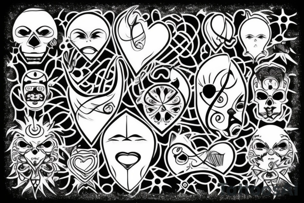 Character from Atomic Heart tattoo idea
