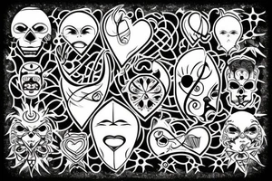 Character from Atomic Heart tattoo idea