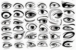 Icecream eyes tattoo idea