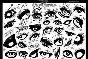 Icecream eyes tattoo idea