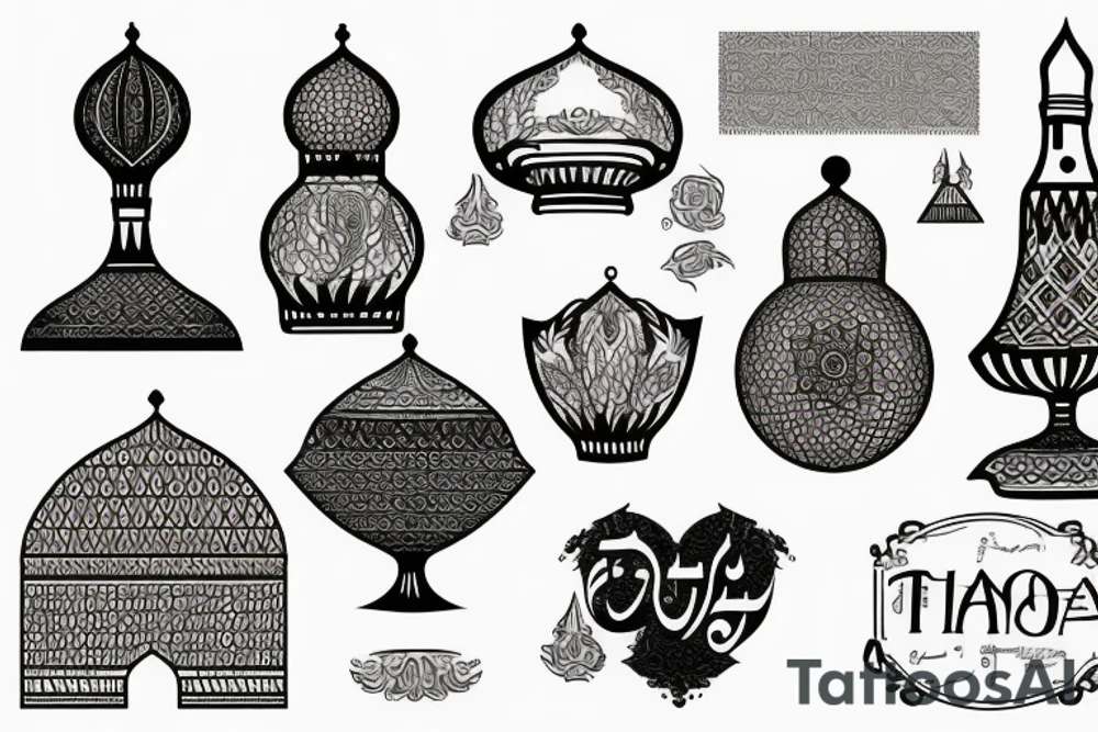 Tehran city symbol tattoo idea