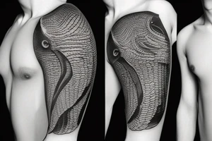 World map Persian whale Purpose tattoo idea