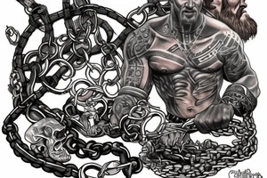 god of war chains tattoo idea