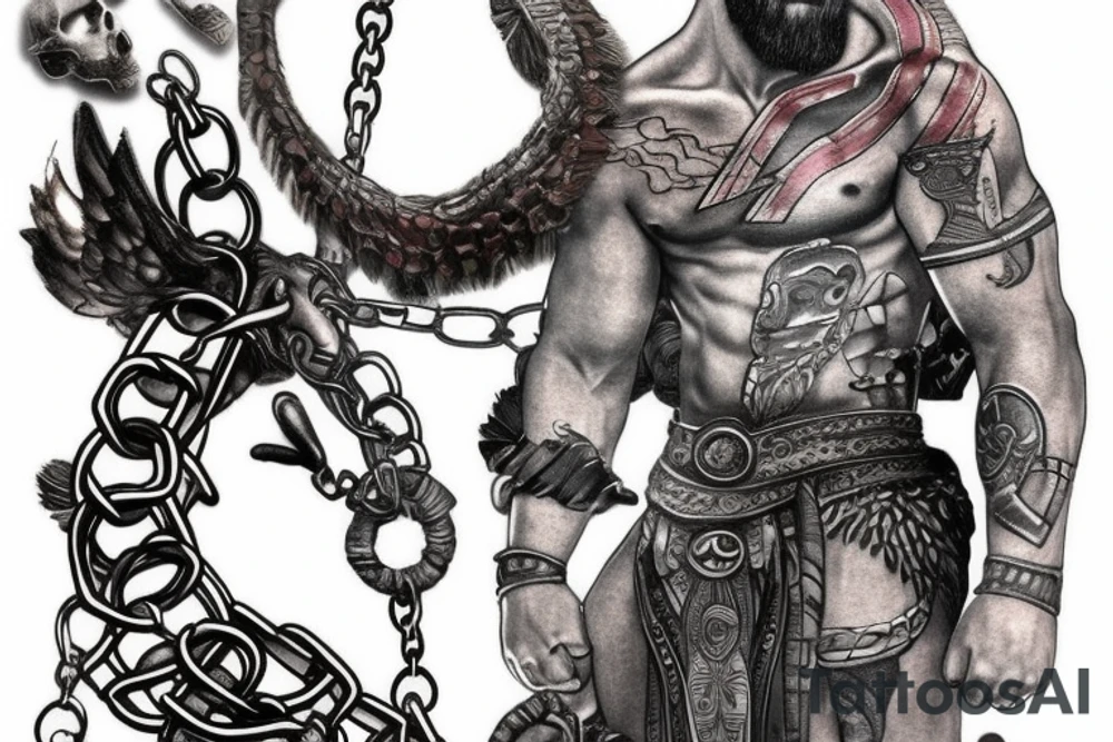 god of war chains tattoo idea