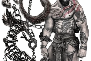 god of war chains tattoo idea