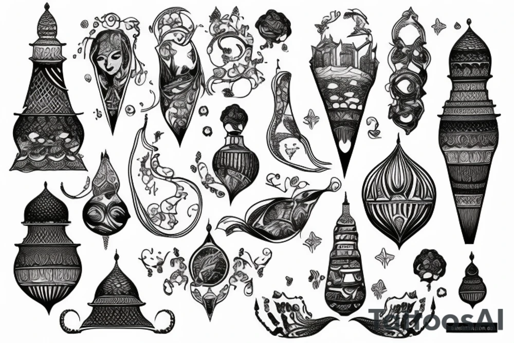 Milad tower tattoo idea