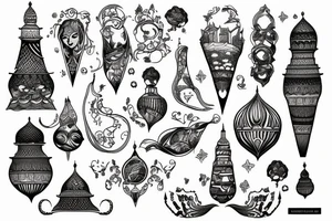 Milad tower tattoo idea