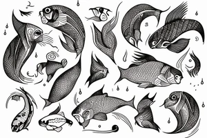 Hadis Pisces tattoo idea
