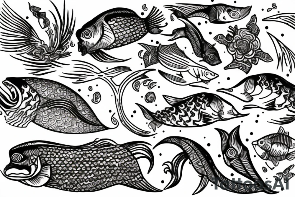 Hadis Pisces tattoo idea