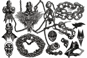 god of war chains tattoo idea