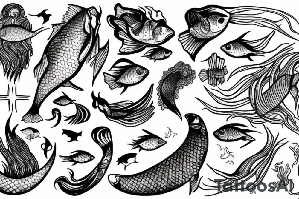 Hadis Pisces tattoo idea