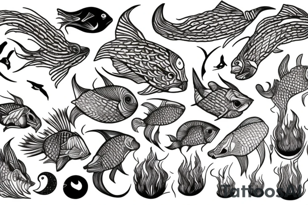 Hadis Pisces tattoo idea