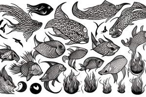 Hadis Pisces tattoo idea