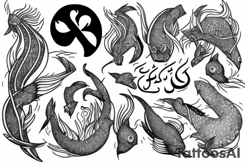Hadis Pisces tattoo idea