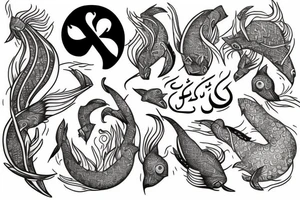 Hadis Pisces tattoo idea