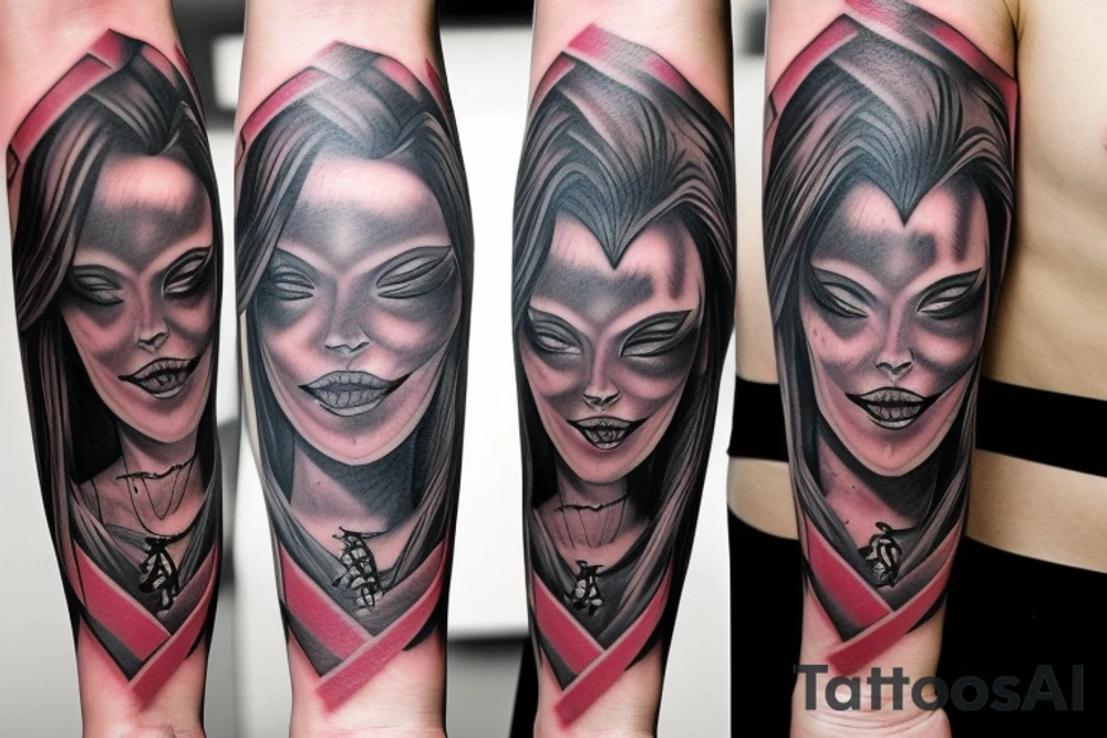 vampire bite tattoo idea