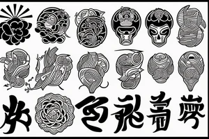 Sakhalin Island japanese style tattoo idea