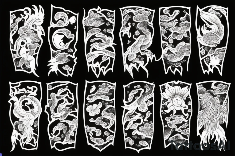 Sakhalin Island japanese style tattoo idea