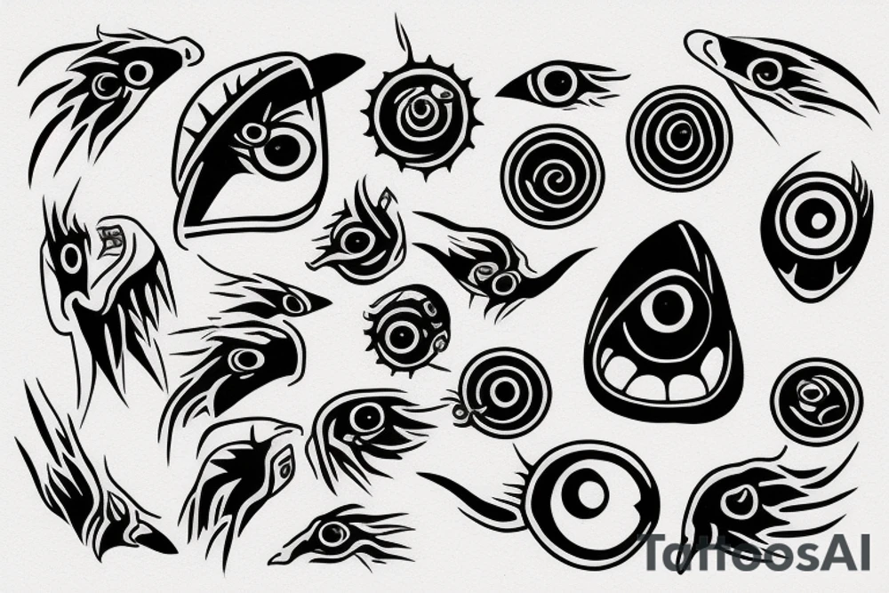 Sharingan ,  claws tattoo idea