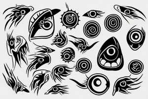 Sharingan ,  claws tattoo idea