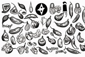 banana tattoo idea