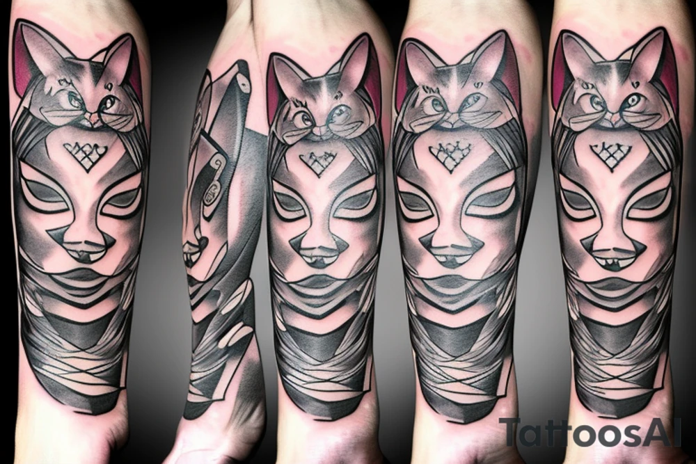 cat magick tattoo idea