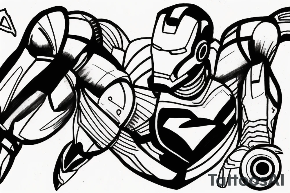 iron man fly tattoo idea