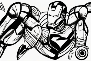 iron man fly tattoo idea