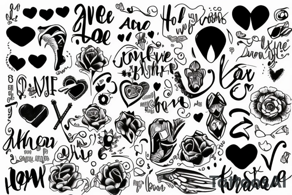 love from a distance tattoo idea