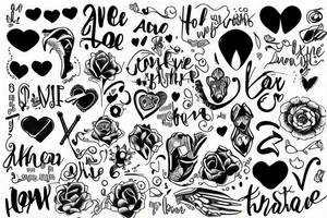 love from a distance tattoo idea