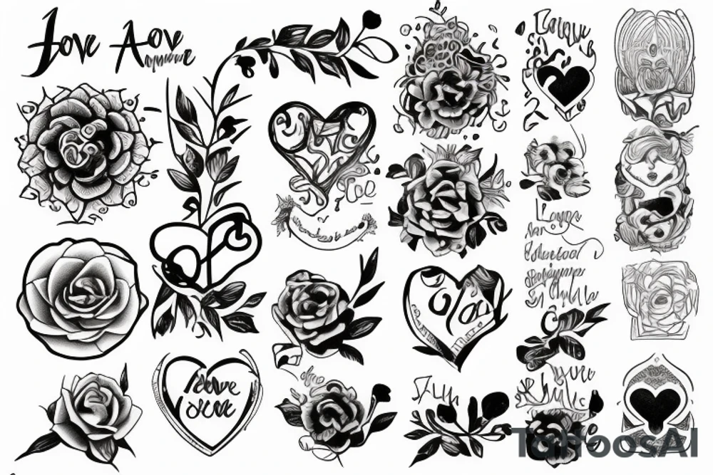 love from a distance tattoo idea