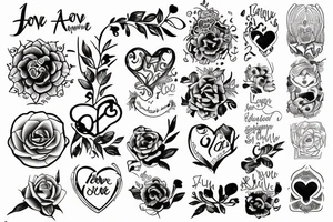 love from a distance tattoo idea