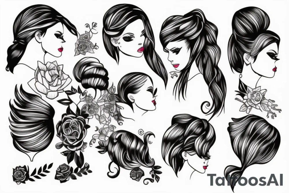 Hairstyles tattoo idea