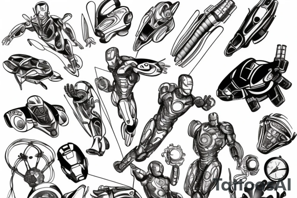 ironman fly tattoo idea